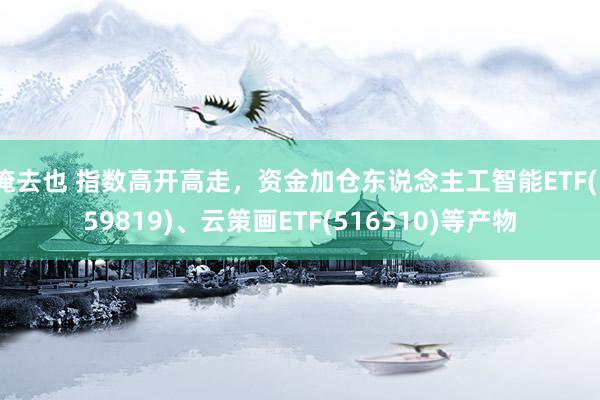 俺去也 指数高开高走，资金加仓东说念主工智能ETF(159819)、云策画ETF(516510)等产物